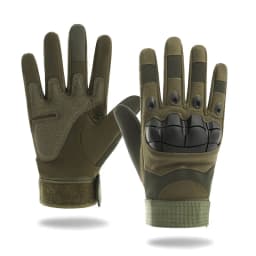 Tactical Cycling Gloves Men Women Knuckle Shell Protective Camping Gloves Motorcycle Hiking Full Finger Exercise Patrol Gloves