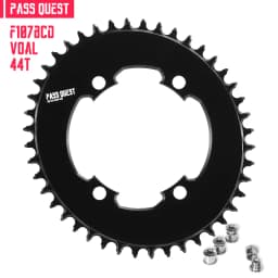PASS QUEST 107BCD Bicycle Chainring 42T-58T Close Disc Black Chainwheel Narrow Wide Teeth forAXS Sprocket for Sram FORForce Aero