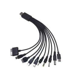10 in 1 Universal USB To DC Power Cable Mobile Phone Charger Adapter Plug Usb Multifunction Data Transfer DC Jack Charging Line