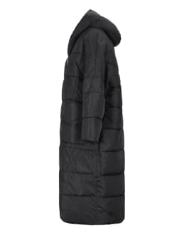 [EAM] New Winter Loose Parkas Hooded Long Sleeve Black Long Cotton-padded Warm Loose Big Size Jacket Women Fashion 2026 JD12101