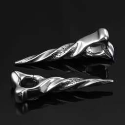 Giga 1/2Pcs 12mm(1/2") Sharp Cone Stainless Steel Ear Weights Hanger Dangle Gauges Earrings for Stretched Piercing Body Jewelry