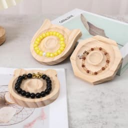 Wooden Beading Design Board Suitable Bracelet Display Stand For Jewelry Making Necklaces Crafts Tray Practical Display