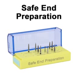 Twoendo Dental Diamond Burs Kit Lab Tool High Speed Air Turbine Handpiece Dental Burs Crown Preparation Endo Kit Polishing Drill