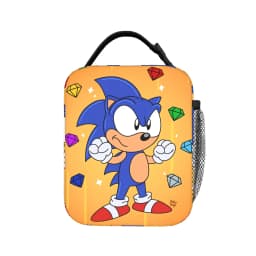 Sonices Cartoon Game Lunch Bag Convenient Lunch Box Adult Travel Print Cooler Bag Cute Oxford Thermal Lunch Bags