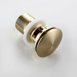 Bathroom Sink Drain Wash Basin Drainer Waste Pipe Sink Plug Pop-Up Button Luxury Brush Gold Brass Material Matt Black Rose