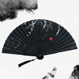 Portable Folding Fan Plain Plastic Cloth Hand Fan Chinese Elegant Fabric Hand Fan for Weddings Travel Party Dancing Cosplay