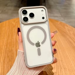 Luxury Magnetic Colorful Border Clear Case For iPhone 17 Air 16E 15 14 Plus11 12 13 17 Pro Max For Magsafe Wireless Charge Cover