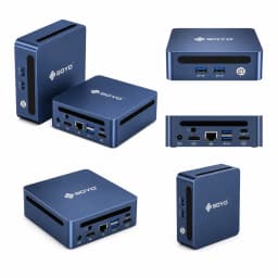 SOYO Y5 Pro Mini PC Intel Core i5‑8250U DDR4 16GB RAM 512GB SSD Windows 11 Pro Desktop Computer USB‑C HDMI RJ45 Ethernet WiFi Small Mini Desktop PC for Home Office Business Daily Work Entertainment