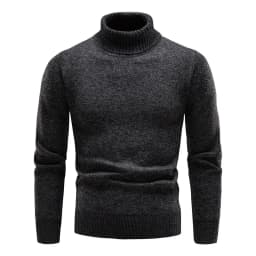Brand Men Turtleneck Sweaters and Pullovers 2023 New Fashion Knitted Sweater Winter Men Pullover Homme Wool Casual Solid Clothes
