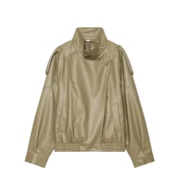 Women's Jacket 2026 Autunm New Black Long Sleeve Pebble Faux Leather Jacket Motorcycle Style Personality Fashion