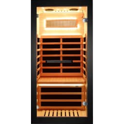 Far Infrared Sauna Room Single Person Chilean Pine Wood 1050W, Custom