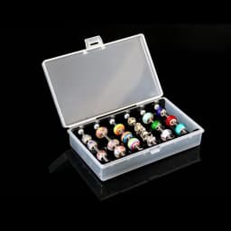 Acrylic Charms Beads Display Rod Tray Box Fit Trollbeads Chamilia Troll Biagi Box Charm Beads Storage Case Loose Beads Boxes