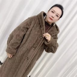New Fried Dough Twists Environment-friendly Mink Fur Coat Long Coat Original Knitting Thickened Loose Korean Hoodie