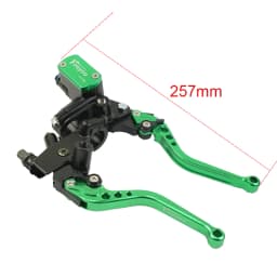 Fireyouracing Drum Brake Cable Clutch Line Master Cylinder Brake Lever Set Universal Red Green Blue for Yamaha Suzuki 22mm