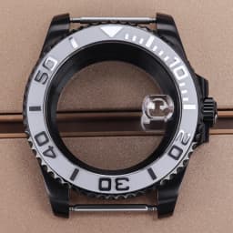 PVD Black NH35 40mm Men's Watch Case Sapphire For SUB Seiko NH35 NH36 NH38 NH34 Miyota 8215 ETA 2824 Movement Yacht-Master 20ATM