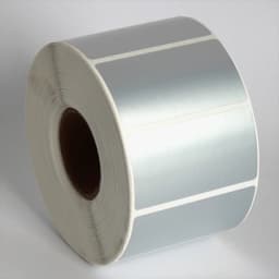 1Roll/pack Matte Silver Sticker Blank PET Labels for Thermal Transfer Printer Barcode Labels Office Supplies Not Thermal Paper