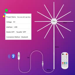 Christmas Decoration Light RGBIC LED String Light USB LED Garland Lamp Outdoor Garden Room Camping Wedding Decor Fairy Lights