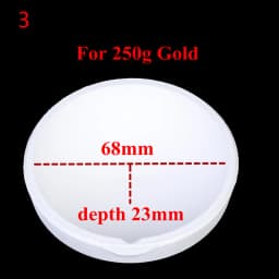 High Temperature Quartz Silica Melting Crucible for Gold Silver Jewelry Tool