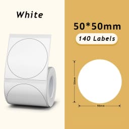 1Roll Label Sticker Self-Adhesive Thermal Paper,Suit for M110 M220 M200 E210 P50 DETONG P1 WP9520 Munbyn Nelko PM220 MiniPrinter
