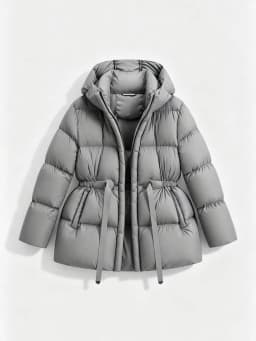 Winter High Quality Hooded Down Jacket Women White Duck Down Thicken Warm Outwears Female Waist Drawstring Parker Down Jacket
