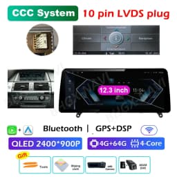CCC CIC System Carplay for BMW X5 E70 X6 E71 2008 2009 2010 2011 2012 2013 Android 16 DSP Stereo Car Multimedia Radio Player BT