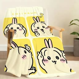 Kawaii C-ChiikawaS Cute Blanket Soft Throw Blanket for Home Bedroom Bed Sofa Picnic Travel Office Rest Cover Blanket Gift