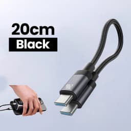 15CM 20CM 240W USB C To Type C Cable Fast Charging PD3.1 Short Data Cable For iPhone 15 16 17 Samsung Huawei Xiaomi iPad Laptops
