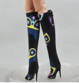 Doll toy Long shoes high quality fit for your FR2 FR6.0 Nuface boots Mirror matte true zipper F6