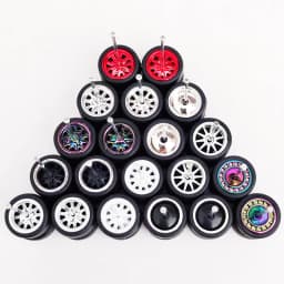 10 Sets 1/64 Alloy Car Wheels Pack Tires Diameter 9.8mm/11mm/12mm/13mm/14mm for Hot Wheel/Matchbox/Domeka/Tomy 1:64 Car Model