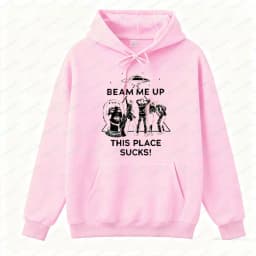 Robin Beam Me Up This Place Sucks Sweatshirt Woman Man Funny Quote Movie Long Sleeve O Neck Hoodie Sweatshirts Women Pullover
