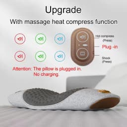 Multi-functional 3-in-1 Back Massager with Relief Bed Sleeping Shiatsu Deep Tissue Portable Shoulder Lower Back Pain Relief