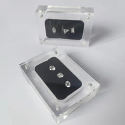 Clear Acrylic Diamond Storage Box Gems GIA Jewelry Display Organizer Gemstone Gift Packaging Box Loose Diamond Showcase Tray