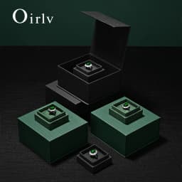 Oirlv Ring Box Ingeniously Designed with a Specialized Slot for Secure Jewelry Placement Boasting a Sophisticated Structure Gift