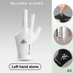 Billiard Gloves With Fingerless Breathable Pool Gloves Three-Finger Gloves