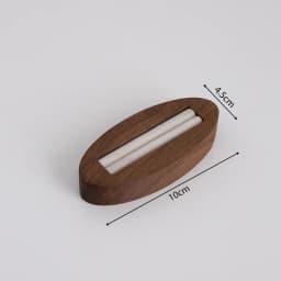 Walnut Wood Jewelry Display Stand Vintage Ring Earring Display Tray Velvet Lining for Jewelry Photography Shop Counter Display