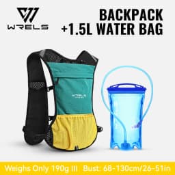 WRELS Hydration Backpack Water Bladder with Water Bladder Hydration Vest Backpack for Men Women for Marathon Trail Cycling Hikin