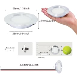 6/8/12pcs Led Downlight 3W DC12V Ceiling Lamp Recessed Down Light Round Led Panel Light Black White Silver Dimmable Spotlight