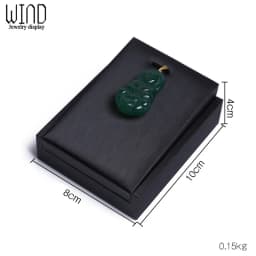 Black PU Leather Jewellery Ring Earrings Stand Holder Set Jewelry Pendant Necklace Chain Chokers Display Bust Bangle Organzier