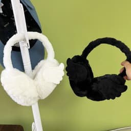 Y2K Angel Wing Soft Plush Ear Keep Warmer Winter Earmuffs For Women Outdoor Earflap Protection Ear Cover