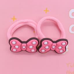 2Pcs/Set Sweet Cake Ice Cream Shape Hair Accessories Colorful Nylon Headband Kids Ponytail Holder Scrunchie Ornaments Gift
