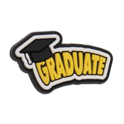 1pcs PVC Shoe Charms Folder Book Graduation School Bus Teacher Schoolbag Sandals Shoes Decoration Fit Wristbands Kid Party Gift