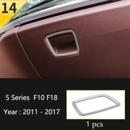 Car Styling Console Multimedia AC CD Panel Decoration Frame Cover Trim Strip Sticker For BMW 5 Series F10 F11 F18 Accessories
