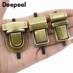 2/5Pcs Metal Lock Buckle Twist Turn Snap Clasp for Women's Bag Purse Replace Repair Buckles DIY Bags Closure Hardware Accessory