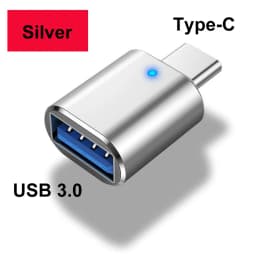 NNBILI 1-5pcs USB 3.0 To Type C Adapter LED OTG To USB C Male To USB A Female Connector For HUAWEI Samsung Xiaomi POCO Adapters