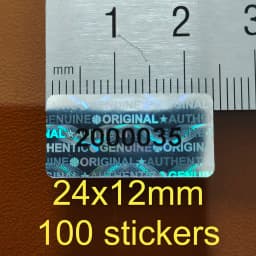 Hologram Security Seal Tamper Evident Removal Proof Packing Label Serial Number VOID Left Open Evidence Anti-fake Laser Sticker