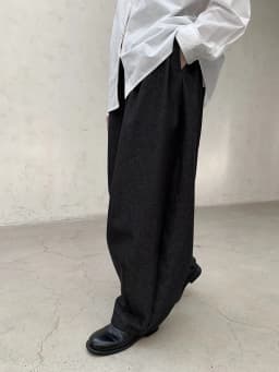 [EAM] High Waist Blue Black Brief Long Casual Wide Leg Denim Pants New Trousers Women Fashion Tide Spring Autumn 2026 1DH8389