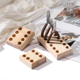 1pc Wooden Pliers Storge Holder Craft Tool Holder for Storing Pliers Wire Cutters Gift Jewelry Organizer