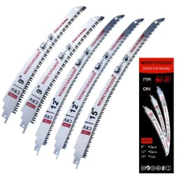 3PCS 7T Arc Edge Reciprocating Saw Blade, Japanese Teeth with Curved Edge Wood Pruning Saw Blades for Tree Trimming