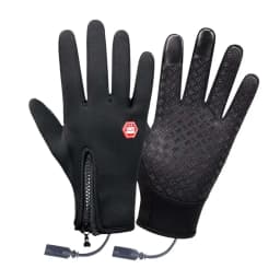 USB Heated Motorcycle Gloves Touch Screen Gloves Heating Thermal Gloves for Cycling Running Driving Hiking Walking Keep Warm
