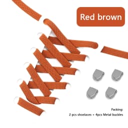 1 Pair New No Tie Shoe Laces Flat Elastic Shoelaces Quick Safety Kids Adult Shoelace Outdoor Leisure Sneakers Shoe Accessories